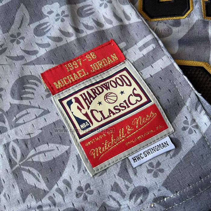 Camiseta Chicago Bulls Michael Jordan NO 23 Mitchell & Ness 1997-98 Blanco